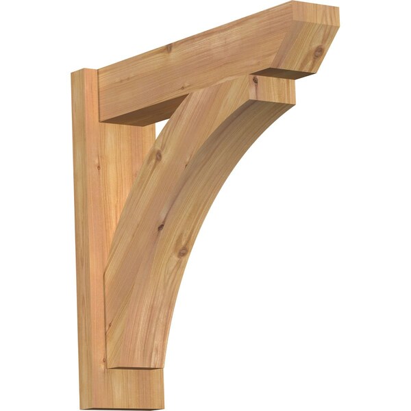 Ekena Millwork Thorton Slat Smooth Outlooker, Western Red Cedar, 5 1/2"W x 22"D x 22"H OUT06X22X22THR06SWR - main